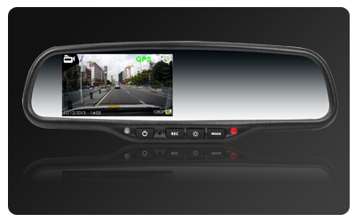 OEM Style DVR HD1080P rear view mirror recorder, 1080P Dash cam system installation