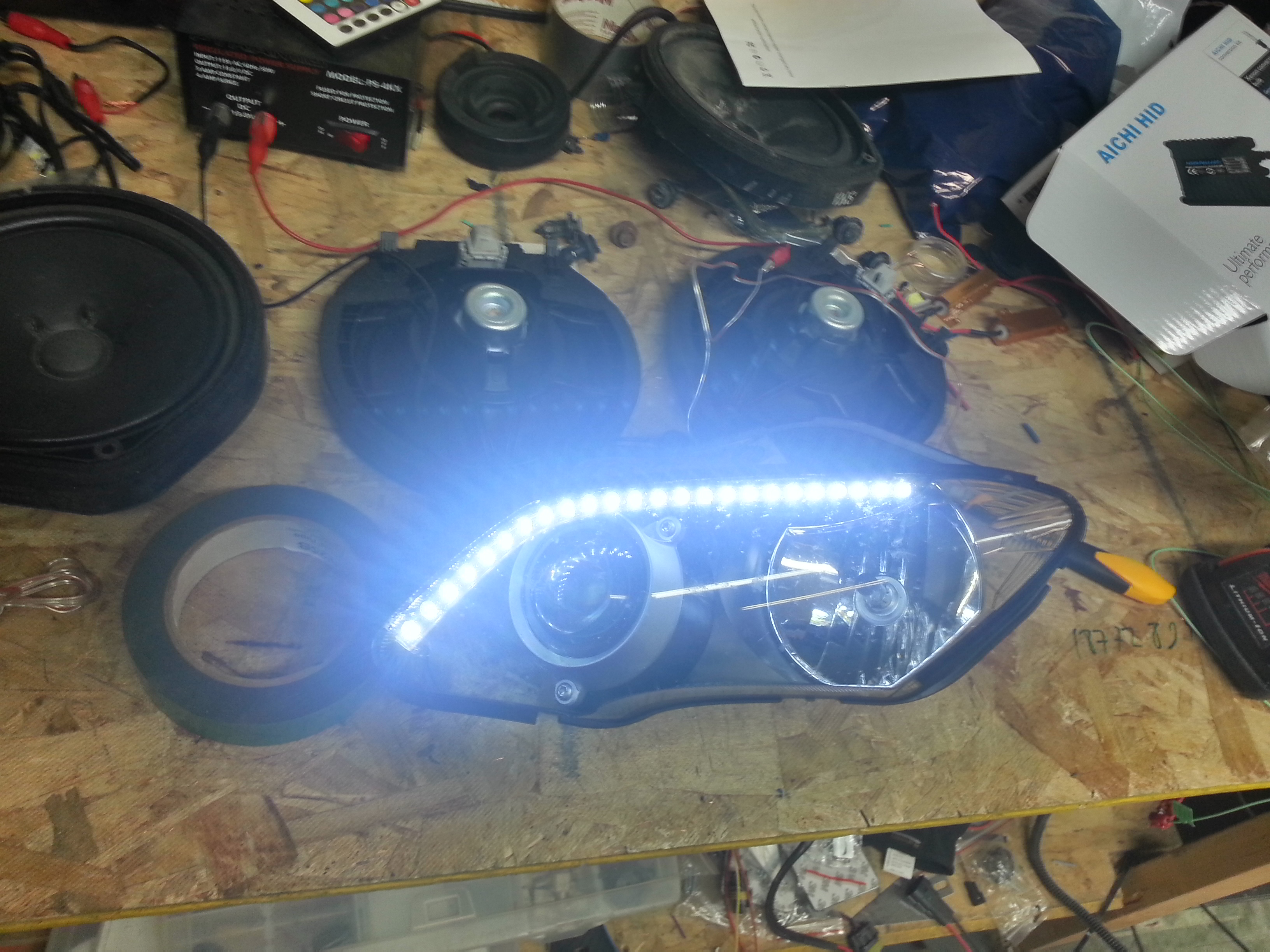 YAMAHA YZF-R1 2008 HEADLIGHT WITH LED STRIP